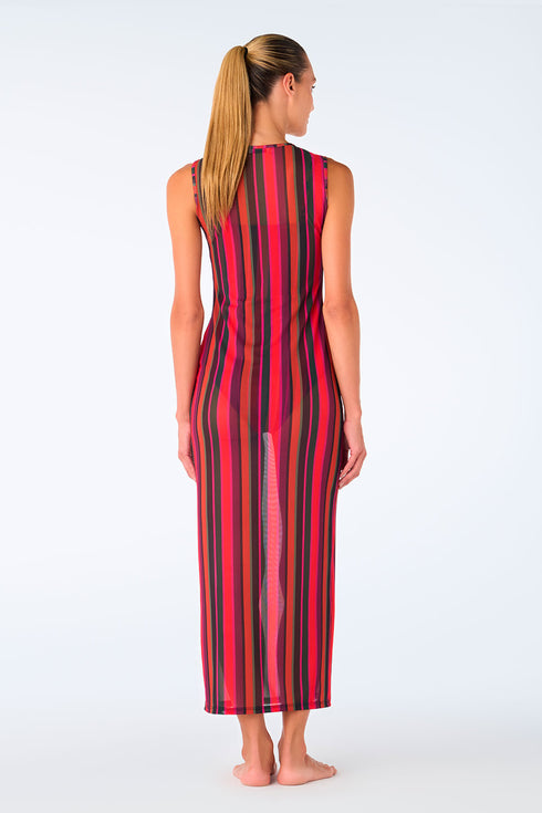 Retro Cherry Maya Long Dress