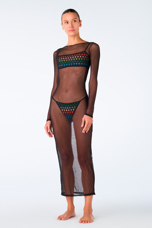 Sunset Tropics Maya Long Dress