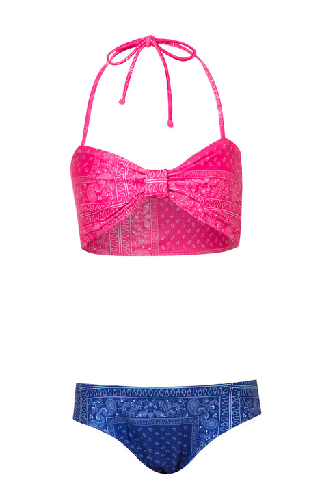 Fucsia Bandana Blue Salome